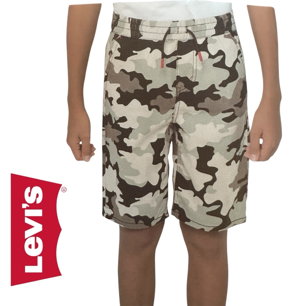 NWT Levi's Boys Camouflage Pull On Slim Fit Shorts 14/16yrs